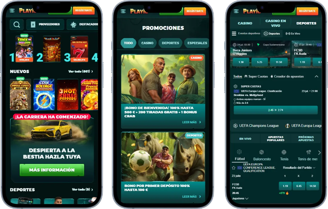 Playio Casino: Versión Móvil Playio Casino: Versión Móvil